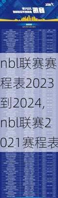 nbl联赛赛程表2023到2024,nbl联赛2021赛程表