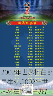 2002年世界杯在哪里举办,2002年世界杯在哪里举办?