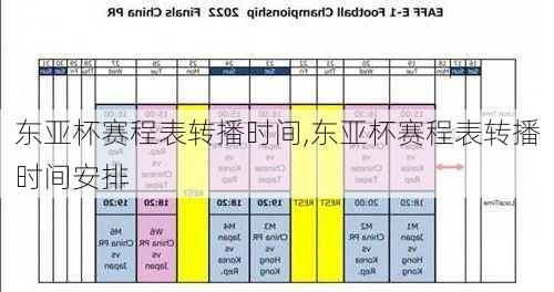 东亚杯赛程表转播时间,东亚杯赛程表转播时间安排