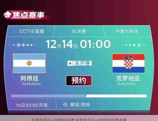 克罗地亚队vs阿根廷前瞻,克罗地亚队vs阿根廷前瞻直播