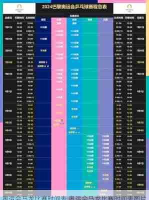 奥运会马龙比赛时间表,奥运会马龙比赛时间表图片